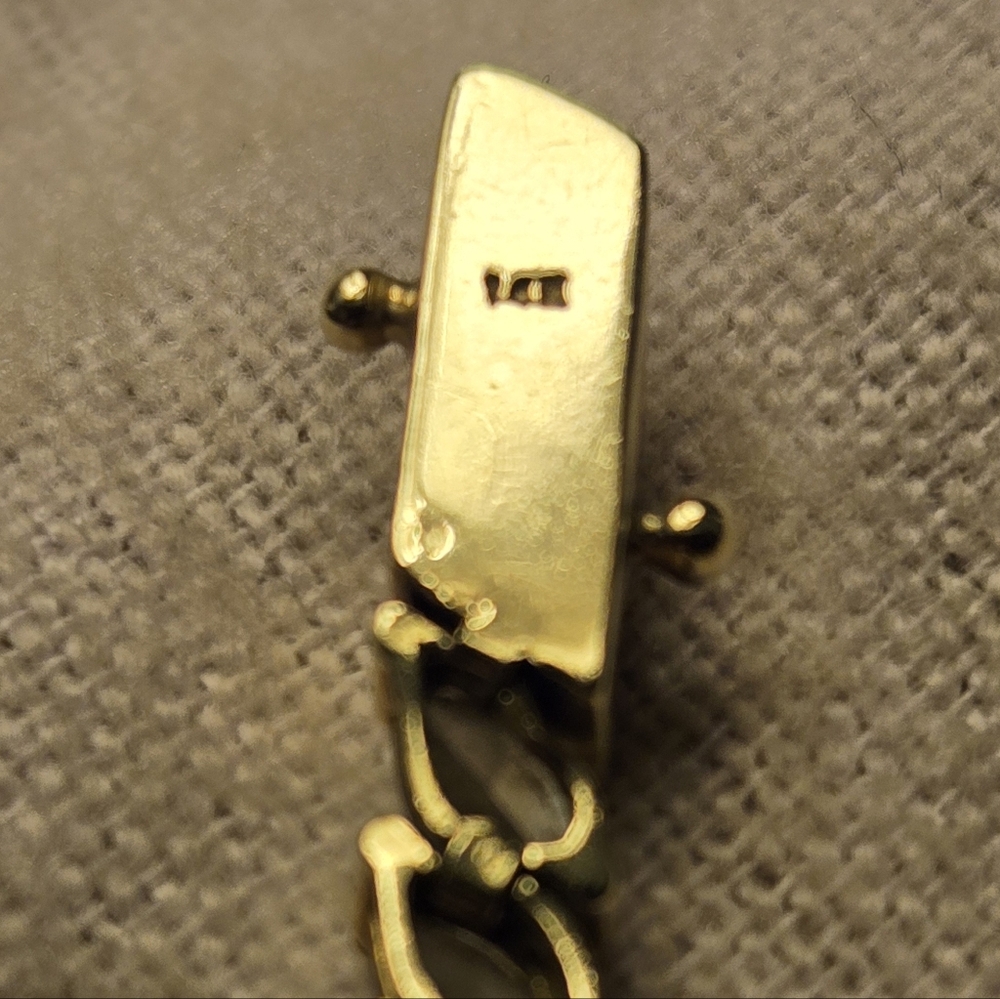 14K Gold Tennis Bracelet - Picture 4 of 6